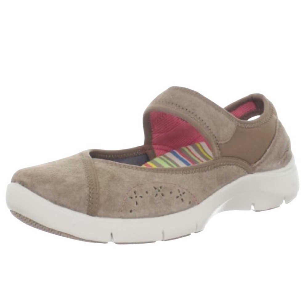 Dansko Emmy Taupe Suede Mary Jane Comfort Flats Sneakers Women's Size 42 US 11.5